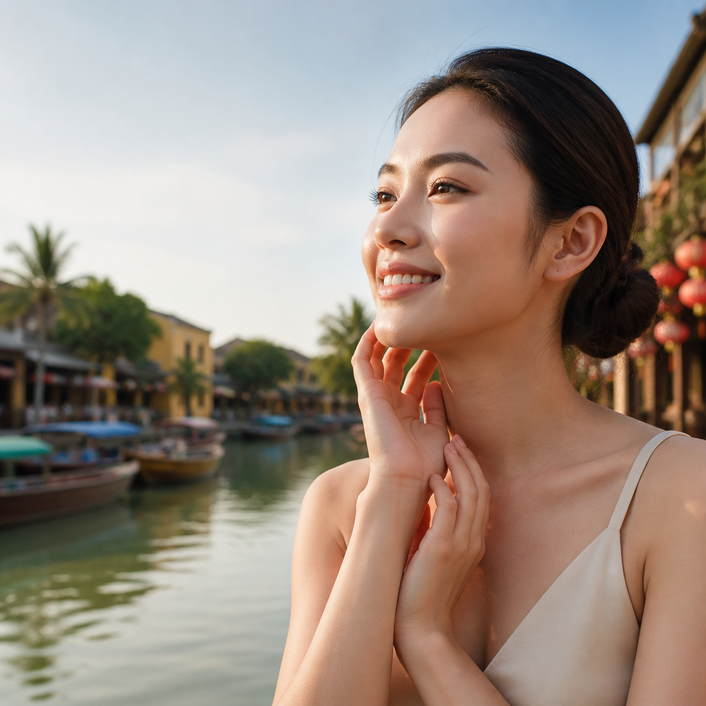 Minh họa hiệu quả lâu dài của việc điều trị da bằng laser, cho thấy một làn da được trẻ hóa và khỏe mạnh sau quy trình.