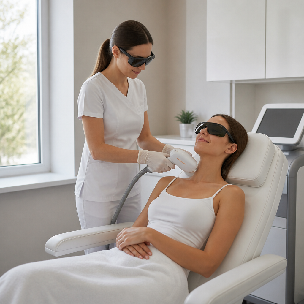 Khách hàng hài lòng sau buổi điều trị da bằng laser