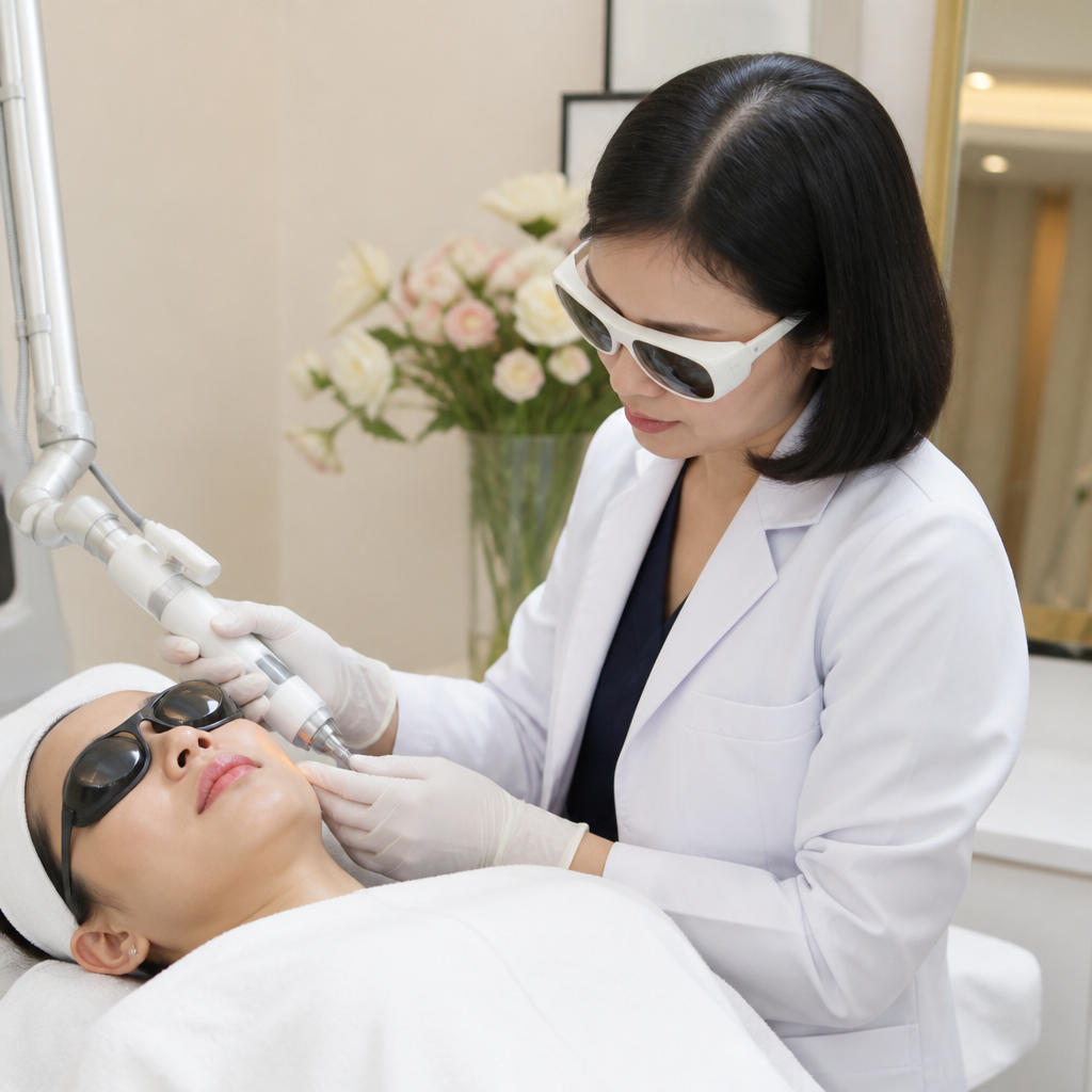 Bác sĩ da liễu Derma Laser Clinics tư vấn liệu trình điều trị cá nhân hóa.