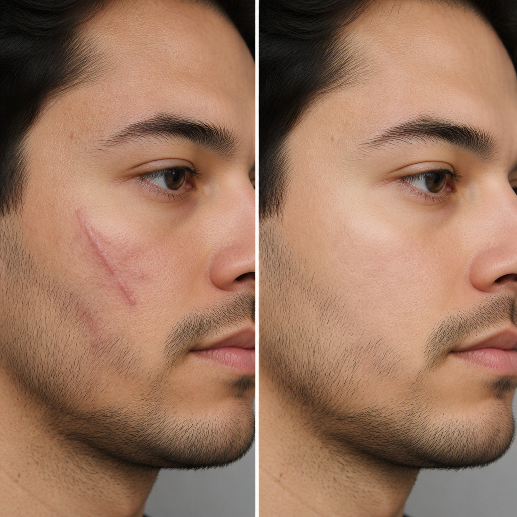 Hình ảnh trước và sau khi trị sẹo rỗ bằng laser 2026