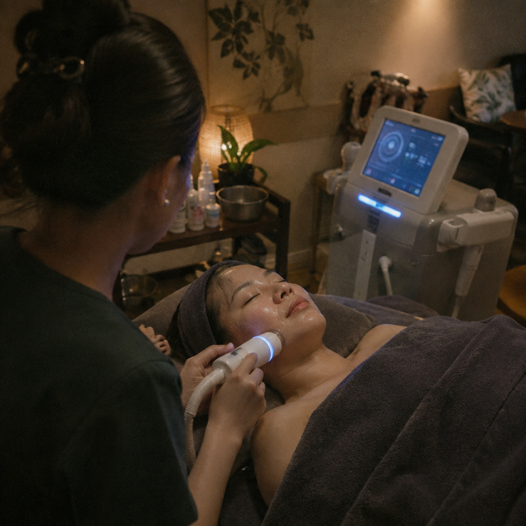 Phòng điều trị da hiện đại, sang trọng tại spa