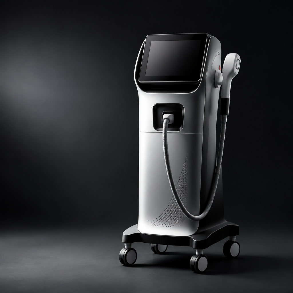 Máy laser thẩm mỹ hiện đại đang điều trị nâng cơ